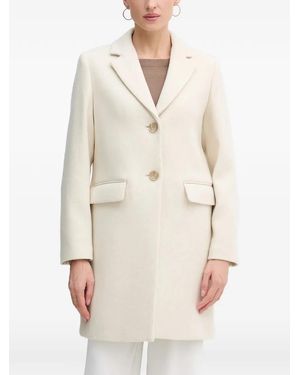 Sisley Single-Breasted Coat - Natural