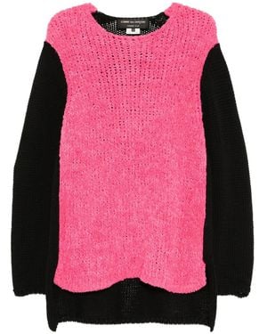 Comme des Garçons Contrast-Color Jumper - Pink