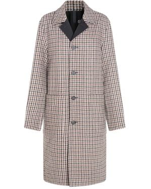 Mackage Houndstooth-Pattern Coat - Grey