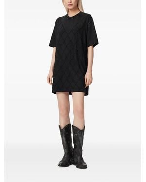 AllSaints Darcey Bead-Embellished Mini Dress - Black