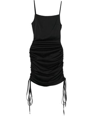 RHIZOME Martini Ruched Mini Dress - Black