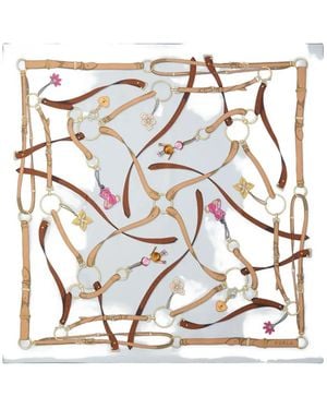 Furla Tortona Carré Scarf - White