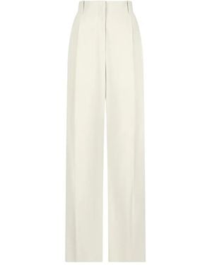 The Row Pleated Trousers - White