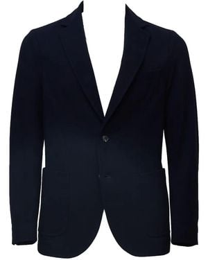 Circolo 1901 Fleece Notch-Lapel Cotton Blazer - Blue