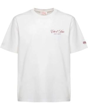 MC2 Saint Barth Graphic-Print Cotton T-Shirt - White
