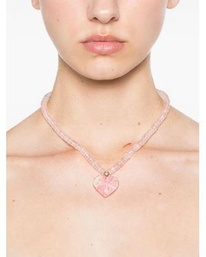 JIA JIA 14Kt Aurora Rhodochrosite And Quartz Necklace - Natural
