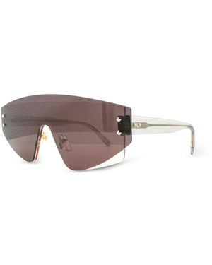MCM Shield-Frame Sunglasses - White
