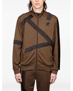 Damir Doma Printed Track Zip Sweatshirt - Brown