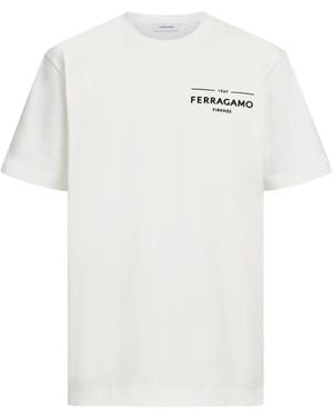 Ferragamo Logo T-Shirt - White