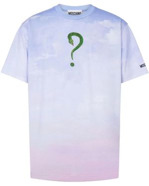 Moschino プリント Tシャツ - ブルー