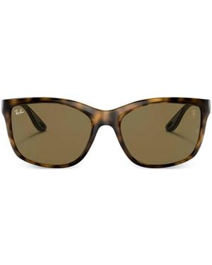 Ray-Ban Scuderia Collection Rectangle-Frame Sunglasses - Brown