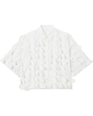 Enfold Cloud-Appliqué Shirt - White