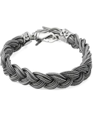 Emanuele Bicocchi Braided Medium Bracelet - Metallic