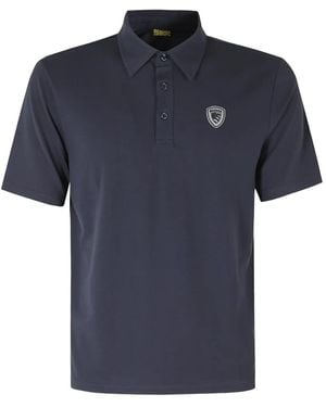 Blauer Kemp Logo-Patch Polo Shirt - Blue