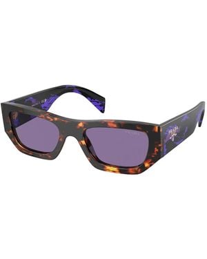 Prada Square-Frame Tortoiseshell Sunglasses - Blue