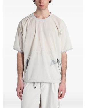 and wander T-Shirt Pertex Quantum Air À Logo Imprimé - White