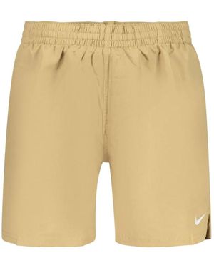 Nike Logo-Embroidered Elasticated Shorts - Natural