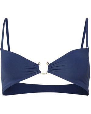 Bondeye Carly Omkeerbare Cropped Bikinitop - Blauw