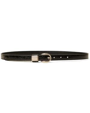 Twinset Belt With Metal Loops - White