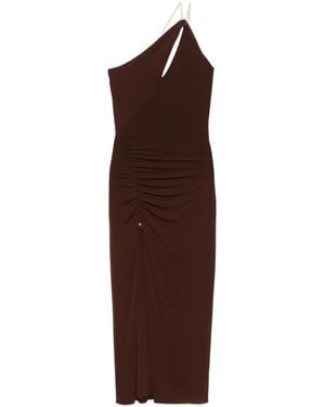 Nissa Halterneck Midi Dress - Purple