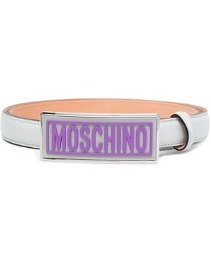 Moschino バックル ベルト - パープル
