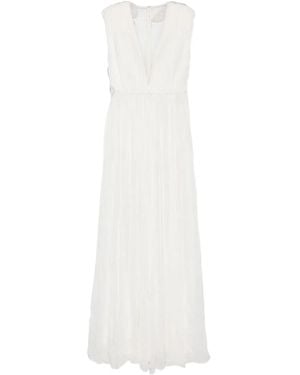 Tarik Ediz Chris Lace-Embellished Gown - White