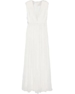 Tarik Ediz Chris Lace-Embellished Gown - White