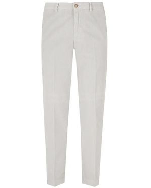 Seventy Pantalon En Velours Côtelé - White