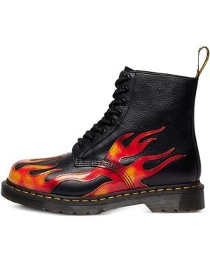 Dr. Martens 1460 Pascal Leather Boots - Red