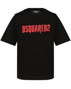 DSquared² Horror ロゴ Tシャツ - ブラック