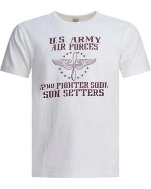 Buzz Rickson's Graphic-Print T-Shirt - White