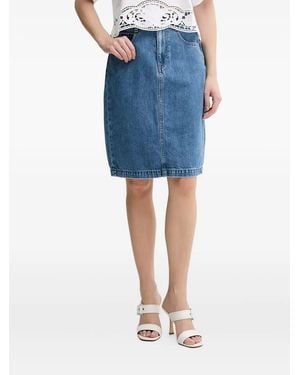 BOSS Five-Pocket Denim Skirt - Blue