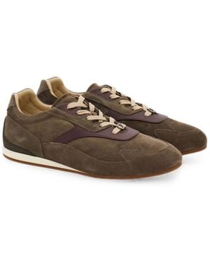 Ferragamo Low Top Trainers - Brown
