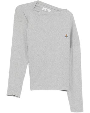 Vivienne Westwood Haut Hebo À Manches Longues - Gris