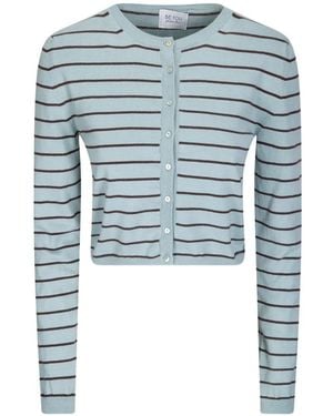 Be You Gestreifter Cardigan - Blau