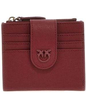 Pinko Portafoglio Con Ricamo - Rosso