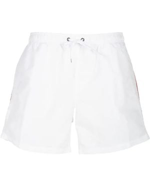 Sundek Logo-Detail Swim Shorts - White