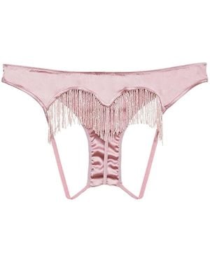 Fleur du Mal Culotte À Franges - Rose