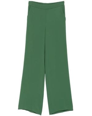 P.A.R.O.S.H. Elasticated-Waist Palazzo Pants - Green