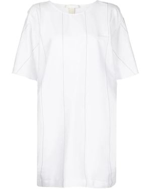 Litkovskaya Striped Stretch-Cotton Blouse - White