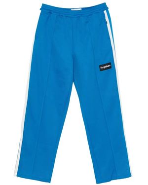 HOPEIUM Side-Stripe Track Trousers - Blue