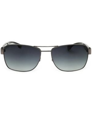 BOSS Rectangle-Frame Sunglasses - Blue