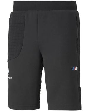 PUMA X Bmw Motorsport Textured Track Shorts - Grey