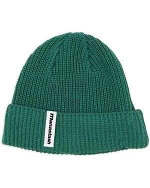 Manastash Bonnet En Maille Nervurée - Vert