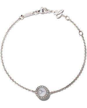 Chopard 18Kt Witgoud Happy Diamonds Icons Armband - Meerkleurig