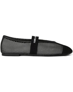 Karl Lagerfeld Karo Flats - Black