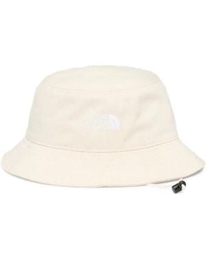 The North Face Logo-Embroidered Bucket Hat - White