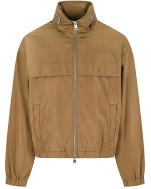 Ami Paris Coupe Zip Windbreaker - ブラウン