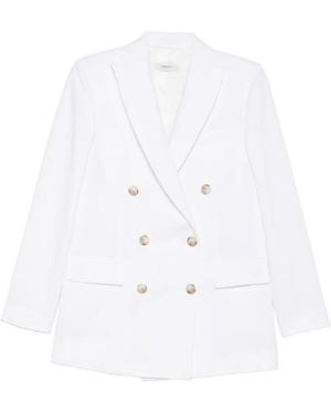 NINA 14.7 Double-Breasted Blazer - White