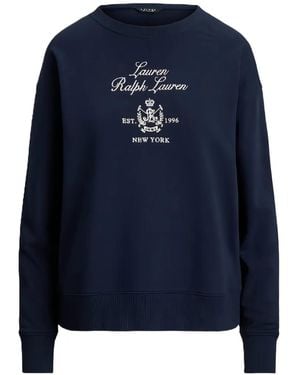 Ralph Lauren Logo-Print Jumper - Blue
